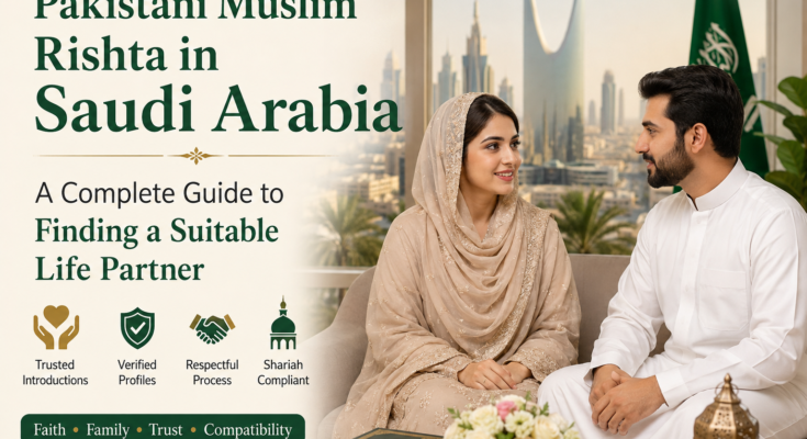 # Pakistani Muslim Rishta in Saudi Arabia: A Complete Guide to Finding a Suitable Life Partner Finding a suitable life partner is an important decision, especially for Pakistani Muslims living in Saudi Arabia. Many Pakistani families in Riyadh, Jeddah, Dammam, Al Khobar, Madinah, and other cities prefer a partner who understands their Islamic values, Pakistani culture, family traditions, and lifestyle in the Gulf. A **Pakistani Muslim rishta in Saudi Arabia** can be found through family networks, trusted community contacts, matrimonial platforms, and carefully managed introductions. However, the goal should not simply be to find someone quickly. The right approach is to find a compatible person whose values, expectations, family background, and future plans are reasonably aligned. ## Why Pakistani Families Look for Rishtas in Saudi Arabia Saudi Arabia has a large Pakistani community, including professionals, business owners, students, and families who have lived there for many years. Because of this established community, Pakistani families often prefer to consider rishtas within the community. A Pakistani Muslim family may look for qualities such as good character, religious values, education, financial responsibility, family background, and compatibility. For families living abroad, another important consideration is whether both individuals understand the practical realities of married life in Saudi Arabia or Pakistan. Discussing these matters early can prevent misunderstandings later. ## How to Find a Pakistani Muslim Rishta in Saudi Arabia There are several respectful ways to begin the search. ### 1. Family and Community References Family introductions remain one of the most trusted methods. Parents, relatives, family friends, and respected community members may know suitable families. The advantage is that both families may already have some background information about each other. Nevertheless, families should still verify important details independently rather than relying entirely on a recommendation. ### 2. Pakistani Community Networks Pakistani communities in major Saudi cities can be useful for meeting families with similar cultural backgrounds. Local community contacts, social gatherings, and trusted personal networks may help families identify potential matches. Privacy should always be respected. Personal photographs, phone numbers, and family information should not be shared publicly without permission. ### 3. Online Matrimonial Platforms Online matrimonial services can make the search more convenient, particularly for Pakistanis living away from their hometowns. Profiles can help families understand basic information such as age, education, profession, location, and marital preferences. However, an online profile should be considered only a starting point. Identity, marital status, employment claims, and family information should be verified before making serious commitments. ## What to Look for in a Suitable Rishta A good rishta is about more than education, appearance, profession, or financial status. Compatibility can be much more important for a successful marriage. Consider discussing the following areas: * Religious values and expectations * Education and professional goals * Personality and communication style * Expectations about living arrangements * Plans regarding Saudi Arabia or Pakistan * Financial responsibilities * Expectations regarding both families * Future plans for children * Lifestyle preferences * Previous marriage, if applicable These conversations should take place respectfully and, where appropriate, with family involvement. ## Questions Families Should Discuss Before Marriage Before moving forward, both sides should have a clear understanding of practical expectations. For example, if one person plans to continue working after marriage, this should be discussed openly. Similarly, couples should discuss whether they intend to live independently or with parents. If one partner expects to remain in Saudi Arabia while the other prefers to return to Pakistan, this can become a major issue if it is not discussed beforehand. It is also sensible to discuss financial responsibilities, accommodation, employment, and plans for children. Clear communication before marriage can reduce the possibility of serious disagreements later. ## Verify Important Information One of the most important steps in finding a rishta online or through distant family connections is verification. Families should confirm basic identity information and ask appropriate questions about education, employment, marital status, and family circumstances. References from trusted people can also be helpful. Do not send money to someone simply because they claim to be a potential match. Be particularly cautious if a person quickly asks for financial assistance, expensive gifts, immigration expenses, or other payments. A genuine marriage proposal should allow reasonable time for families to communicate and verify information. ## Understanding Marriage Formalities in Saudi Arabia Marriage documentation can involve legal and administrative requirements, particularly when nationality and residency situations are different. Saudi Arabia's Ministry of Justice lists requirements for a marriage contract that include the appearance of the bride, groom, and bride's guardian with identification documents, witnesses with identification, premarital medical reports from an accredited hospital, the bride's explicit consent, and agreement on the dowry. Specific circumstances can require additional documents. Saudi personal-status regulations also address marriage contracts, documentation, consent, and other family-law matters. Because requirements can depend on the circumstances and may change, couples should confirm the latest requirements with the relevant Saudi authorities before making arrangements. For Pakistani citizens, it can also be important to understand any Pakistani documentation or registration requirements that may apply to their particular situation. ## Red Flags to Watch For Whether a rishta is found through family contacts or online, certain warning signs should not be ignored. Be careful when someone: * Refuses reasonable identity verification * Gives inconsistent information * Pressures you to make a quick decision * Avoids family involvement without a clear reason * Requests money or financial assistance * Makes unrealistic promises * Hides important information about previous marriage or employment * Becomes aggressive when you ask normal questions A healthy marriage discussion should allow both sides to ask questions without pressure. ## How to Make the Rishta Process More Successful Families can make the process easier by creating a clear set of priorities before beginning the search. Instead of looking for a "perfect" person, identify the qualities that are genuinely important. For example, religious commitment, honesty, emotional maturity, education, and compatibility may be more meaningful than superficial criteria. It is also helpful to keep communication respectful and organized. Once a serious proposal develops, families can arrange a formal introduction and gradually discuss important matters. Most importantly, avoid making a final decision based only on photographs or online conversations. A marriage is a long-term relationship, so compatibility and character deserve careful consideration. ## Final Thoughts Finding a **Pakistani Muslim rishta in Saudi Arabia** can become easier when families combine traditional introductions with responsible modern methods. Family references, Pakistani community networks, and online matrimonial services can all be useful when they are approached carefully. The most important principles are **compatibility, honesty, verification, mutual respect, and clear communication**. Take sufficient time to understand the person and family before making a commitment, and verify legal and documentation requirements through official sources.